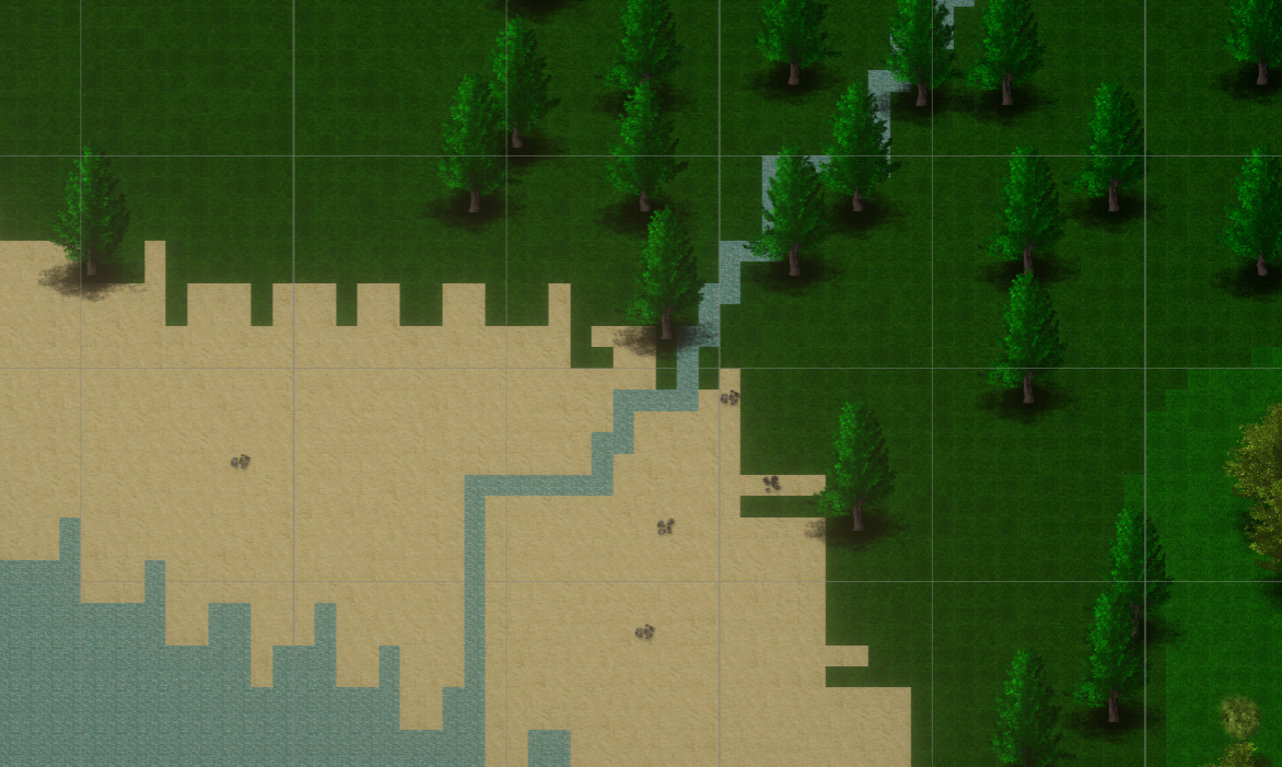 A river joining the ocean