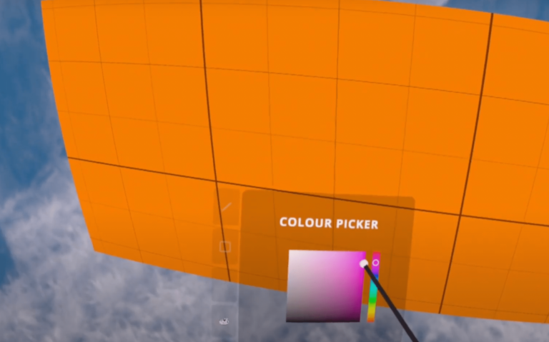 Built in colour picker feature